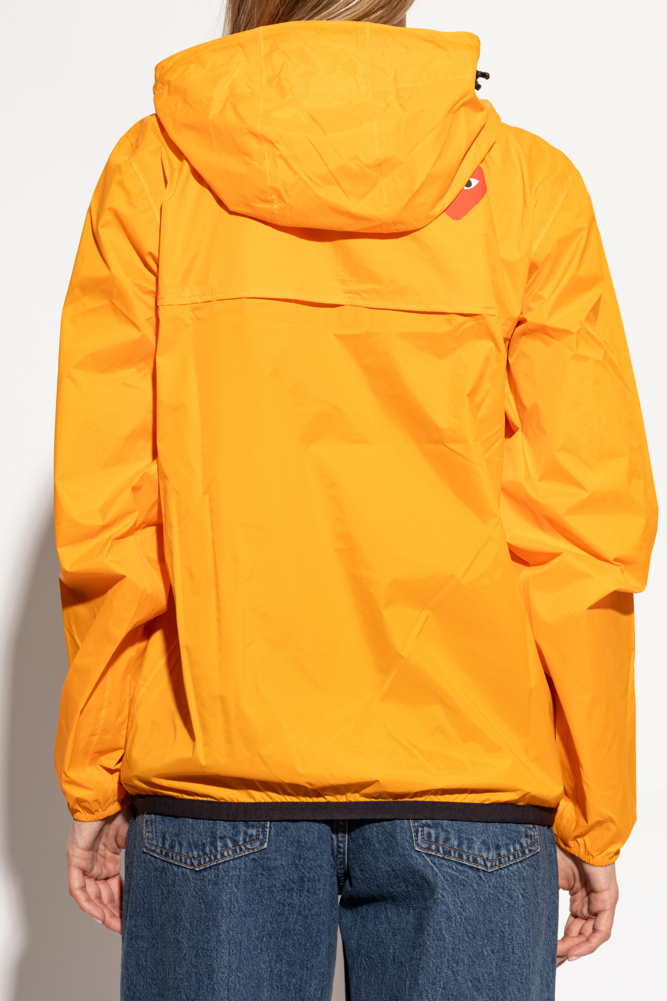 COMME des GARCONS ジャケット オレンジ 2005524M0356 Comme Des Garçons Play x K-Way ハートパッチ ライトジャケット